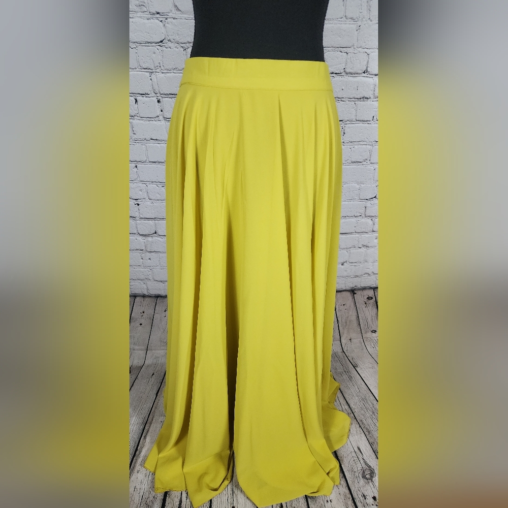 Chicwish Chiffon Mustard Maxi Skirt